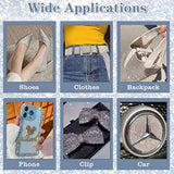 8 Rolls Rhinestone Ribbons, 8 Yard Silver Self Adhesive Rhinestone Ribbon, Bling Crystal Diamond Ribbon Roll Wrap Glittering Rhinestones Sticker For Decoration Car Diy Arts Crafts Wedding