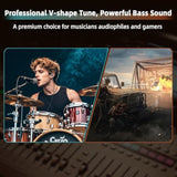 Ccz Dc01 Pro In Ear Monitor Headphones, Iems For Gaming, Professional Gaming Earbuds Super Bass Wired Earphones With 1Dd, Patent Ear Fins, Patent Ear Tips, For Singers Musicians (Black Without Mic)