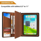 Universal Padfolio Case – Tablet Portfolio Organizer with Notepad Holder – Compatible with iPad 10th 11th Gen, iPad Pro 11, iPad 7 8 9 10.2 10.9 and 9.7 inches