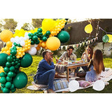 Retro Green Yellow Balloon Garland Arch Kit, 18 Inch,10 Inch, 5 Inch G