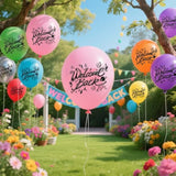 21Pcs Welcome Back Tropical Balloons Set for School Reunion, Army & Home Party Decor