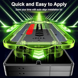 [2+2 Pack Privacy Screen Protector For Samsung Galaxy S25 Ultra 6.9'' Anti Spy Pet Film(Not Glass) With Easy Installation Frame + Camera Lens Protector Fingerprint Id Compatible