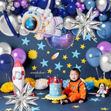 135pcs Space Balloon Arch Kit with Astronaut Foil Balloons for Galaxy Party