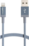 Apple MFi Certified USB A to Lightning Cable 6FT Premium Braided Fast Charging Cord for iPhone 14 13 12 11 iPad Dark Gray