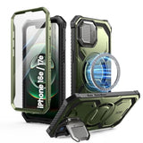 i-Blason MagSafe Case with Stand for iPhone 16e and iPhone 17e, Green