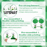 Pre-Assembled Golf Birthday Party Decorations Banner Hanging Swirls Centerpieces