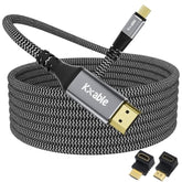 Usb C To Hdmi Cable 20 Feet, 4K@60Hz Hdr Braided Cord, Long Usb 3.1 Type-C To
