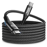 10FT USBC to USBC Cable 100W Fast Charging, Nylon Braided USB C to USB C Charger Cord Compatible with iPhone 17 Pro Max 16 15, MacBook Pro/Air, iPad,