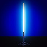 4 Pack RGB Tube Light Bars with Stands Battery Powered LED Video Light Wands for DJ Photography