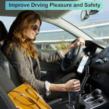 Car Cup Holder Expander Phone Holder With Adjustable Arm And Base, 2 In 1 Phone Mount And Cupholder Adapter With Expandable Base For Most Large Drink Bottle And Fit All 4-7'' Smartphones