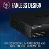 9-Port 2.5G Gan Power Poe++ Switch With 10G Sfp+ Port (480W), Tpe-Bg5091, 8 X 2.5G Poe++ Ports, 1 X 10G Sfp+ Port, 480W, 60Gbps, Ndaa Taa Compliant For Government Use, Protection