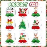 9 Pc Christmas Table Centerpieces Party Table Decoration