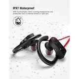 Otium Bluetooth Headphones, Wireless Earbuds Ipx7 Waterproof Sports Earphones With Mic Hd Stereo Sweatproof In-Ear Earbuds Gym Running Workout 15 Hour Battery Sound Isolation Headsets