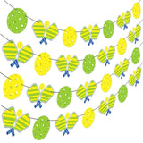 Pickleball Party Banners 4Pcs Pickleball Themed Birthday Decorations Green And Yellow Cardboard Rope