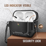 For Airpod Pro Case With Cleaner Kit, Compatible With Airpods Pro 2 Case Cover 1St/2Nd Generation With Lock & Keychain, Full Body Shockproof Protective Case (2023/2022/2019), Black
