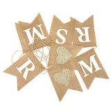 Mr And Mrs Burlap Banner Wedding Bunting Banner For Wedding Photo Props, Backdrop Or Table Decorations"