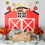 Farm 3Rd Birthday Decorations, Three I E I O Farm Animals Banner For Barnyard Birthday Party Supplies