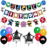 Ninja Birthday Party Decorations, Ninja Birthday Decorations, Ninja Party Decorations, Ninja Party Supplies | Ninja Balloons | Ninja Birthday Banner | Asian Themed Party Decorations
