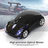 1600Dpi Portable Mouse, 10M 2.4G Bluetooth Optical With Receiver Storage, 3 Buttons Car Shaped For/Me/Windows Pc/Tablet Gaming Office(Black)