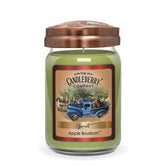 Candleberry Candles | Spirits Bourbon Inspired | Strong Fragrances For Home | Hand Poured In The Usa | Highly Scented & Long Lasting | Large Jar (Apple Bourbon)