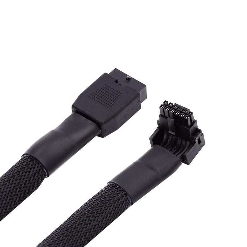 xiwai Male to Female Up Angled 90 Degree Extension 12VHPWR ATX3.0 PCI-E 5.0 Po