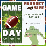 Football Party Door Decorations, Football Door Cover Game Day Banner Backdrop For Sport Birthday Party Decor (Grass)