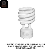 GU24 23W CFL Light Bulbs 2700K Warm White 1600 Lumens 100W Equivalent 2-Prong 4 Pack