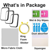 3D Screen Protectors Compatible With Bw02 Biggerfive 1.8” Smart Watch, 3 Pieces, Full Coverage, Anti-Shatter