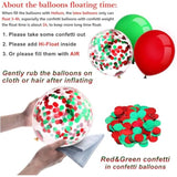 80 Piece 12 Inch Confetti Latex Balloons Event Party Supplies St Patrick'S Day 4Th July Labor Day Mardi Gras Wedding Birthday Baby Shower Balloons (Christmas Red, Christmas Green)