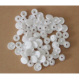 150 Sets Kam Snaps + Storage Container, White & Black Size 20 T5 Plast