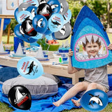 40 Pcs Shark Birthday Balloons Shark Party Balloons Shark Birthday Decorations Blue Ocean Balloons Shark Party Supplies, Shark Birthday Party Supplies