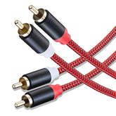 3ft RCA Audio Cable 2-Male to 2-Male Nylon Braided