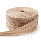 54.6 Yards Natural Burlap Ribbon 1/4 Inch Rustic Jute Fabric Craft Rib