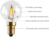 E14 1W G40 G14 LED Globe Bulbs 10W Equivalent 6000K Daylight 150LM 6 Pack