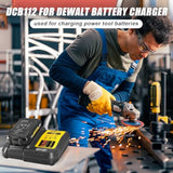 Dcb112 For Dewalt Battery Charger Replacement For Dewalt 12V 20V And 60V Max Lithium-Ion Battery Dcb205 Dcb112 Dcb201 Dcb200 Dcb612 Dcb609-2 Dcb609 Dcb606 Dcb606-2 Dcb208 Dcb206