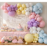 Pastel Princess Balloon Arch Garland Kit For Macaron Balloon For Girls Spring Once Upon A Time Princess Castle Birthday Baby Shower Birthday Party Decorations (Pastel)