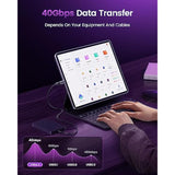 90 Degree Usb C Adapter, Right Angle Usb C Male To Female Extender 240W, Usb4