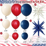 Red White and Blue Balloon Arch Kit,Patriotic Balloon Arch Kit