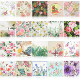 40 Pack 20 Styles Assorted Floral Paper Napkins For Decoupage, Toile Decorative Cocktail Napkins For Birthday Party Events And Family Gatherings Beautiful Gorgeous