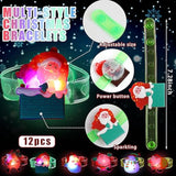 54-Pack LED Christmas Party Favors Light-Up Necklaces, Rings & Bracelets