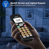 3-Handsets Landline Home Phone With Caller Id/Call Waiting, Cordless Phone Dect 6.0 Full-Duplex Handset Speakerphone, Backlit Keypad And Display, Quiet Mode, Eco Mode: El1121-31 (Black & Silver)