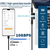 90° Angle Usb3.1 Male To Usb C Male Charging Adapter 10Gbps Usb3.1 Plug To Usb