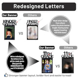 Graduation Photo Banner K-12, Kindergarten To 12Th Grade For Middle/Junior, High/Senior Graduation Decorations 2025 | Class Of 2025 Party Decorations |Pictures Party Supplies (Pre-Strung)