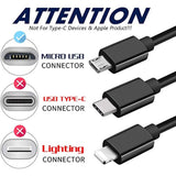 Black Garmin Compatible Replacement - Micro Usb Cable – Connects With Pc - Helps To Update And Transfer Data – Plug And Play - 6 Ft. Long Wire. Garmin Part Number: 010-11478-01