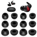 Replacement Memory Foam Earbuds Tips For Beats Fit Pro Earbuds, 12 Pcs (S/M/L), Black