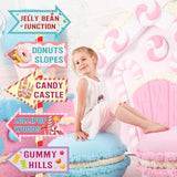 20 Pieces Candyland Decorations Welcome To Candyland Signs Candy Party Decorations For Kids Girls Candy Land Themed Birthday Party Halloween Christmas Trunk Or Treat Car Decorations