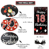 18Th Birthday Door Banner Backdrop, Happy 18Th Birthday Decorations Fo