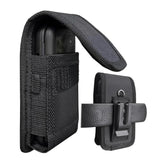 Flip Phone Case With Belt Clip And Loop, Durable Oxford Cloth Pouch Holster For Tcl Flip Go Pro Classic, Alcatel Go, Nokia 2660, Cingular, Wine 2 Lte, Jitterbug,