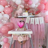 100pcs Pink & White Balloon Garland Set for Party, Baby Shower, or Wedding