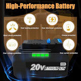 2Pack 6.5Ah Replacement For Dewalt 20V Max Battery And Charger, With Dcb118 20V Charger